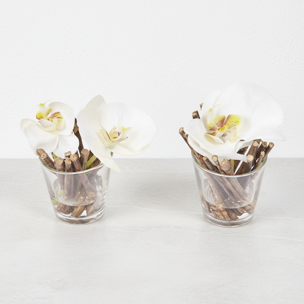Orchidées Artificielles en Illusion d'Eau Sissi