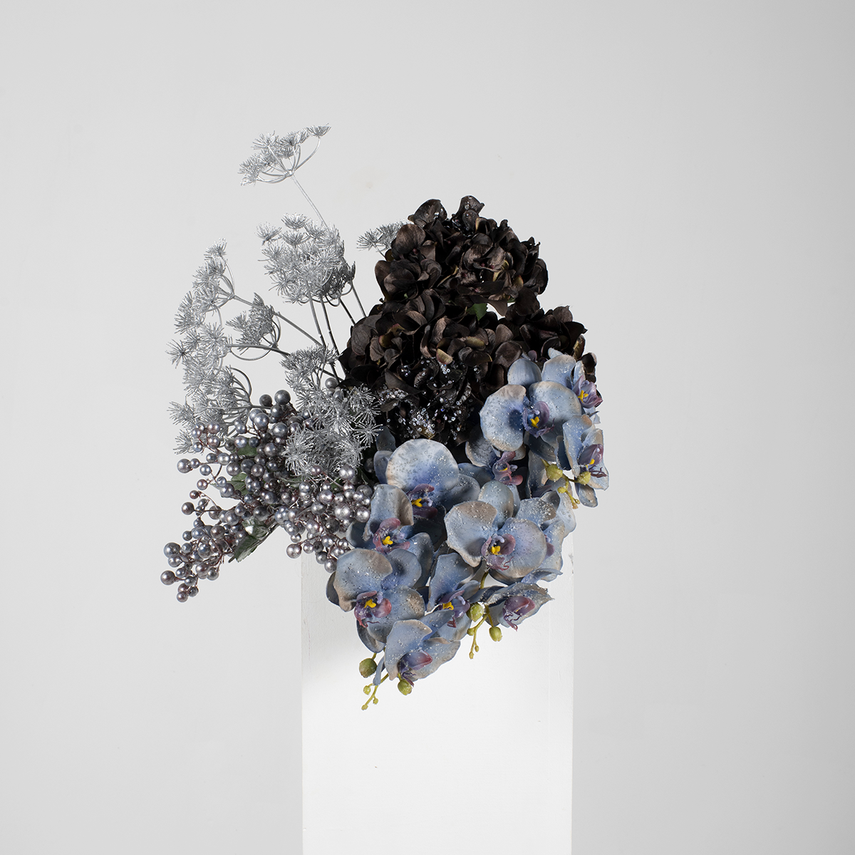 Branche de Baies Effet Metallique