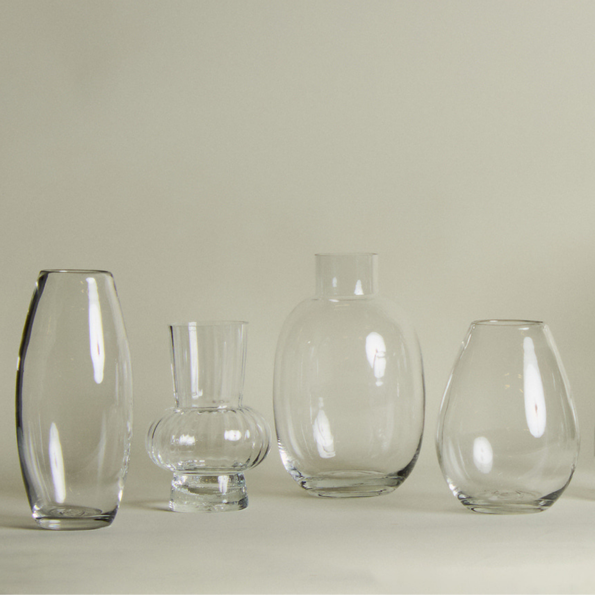 Vaso trasparente grande formato