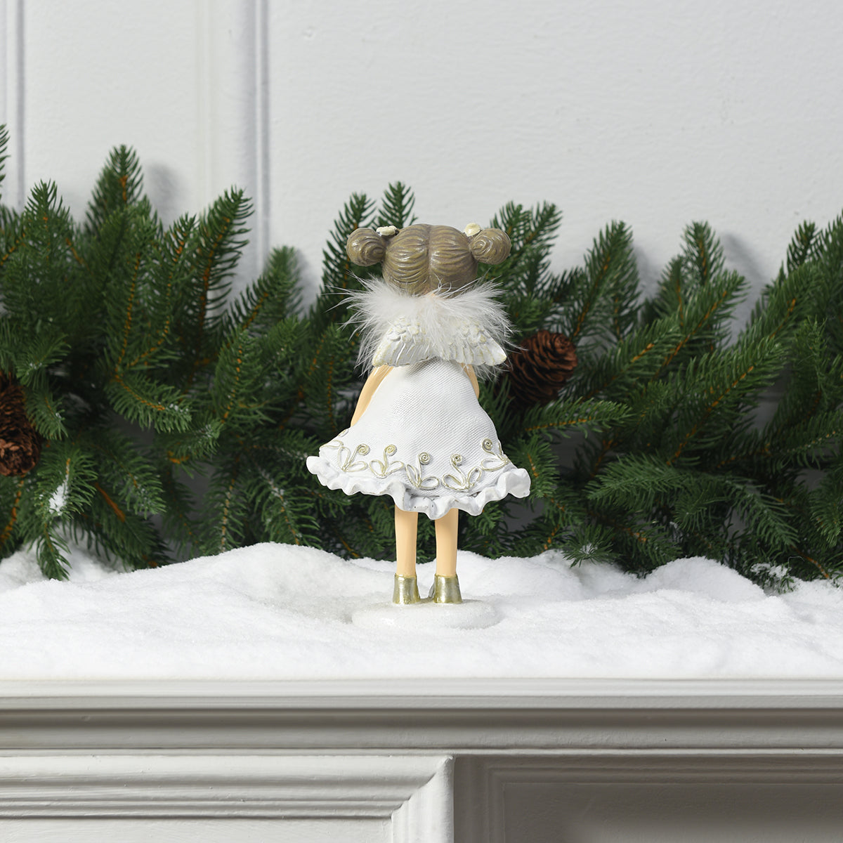 Figurine de Noël Filette avec flocon Angelo