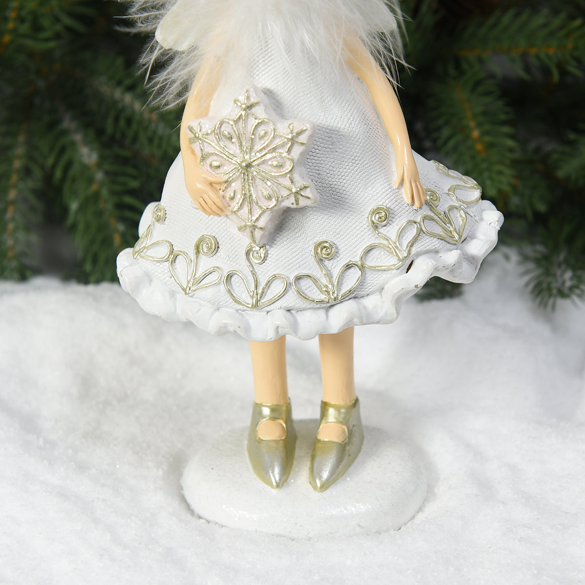 Figurine de Noël Filette avec flocon Angelo