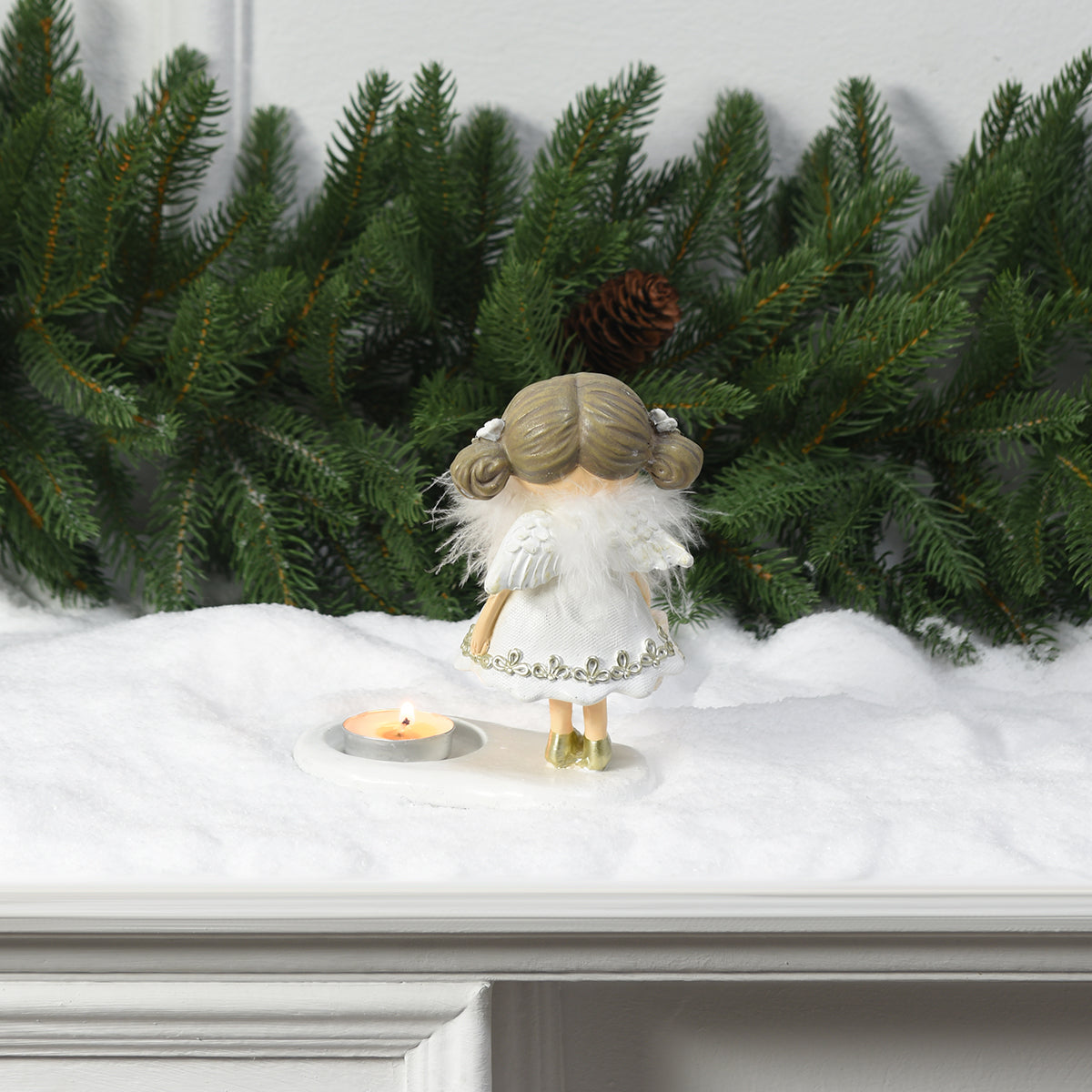 Porte-Bougie de Noël Figurina Fillette Angelo