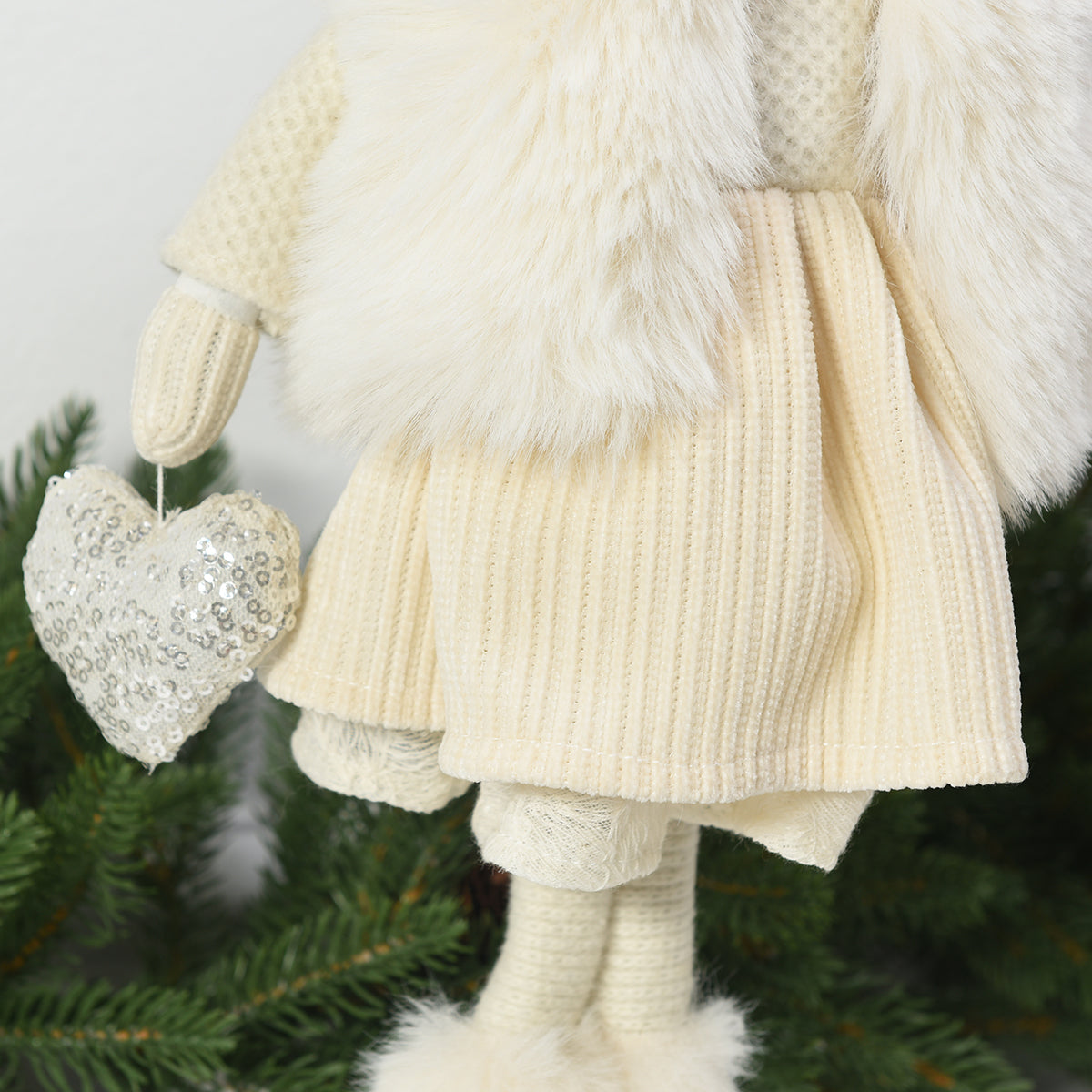 Figurina di Noël Fillette Velluto