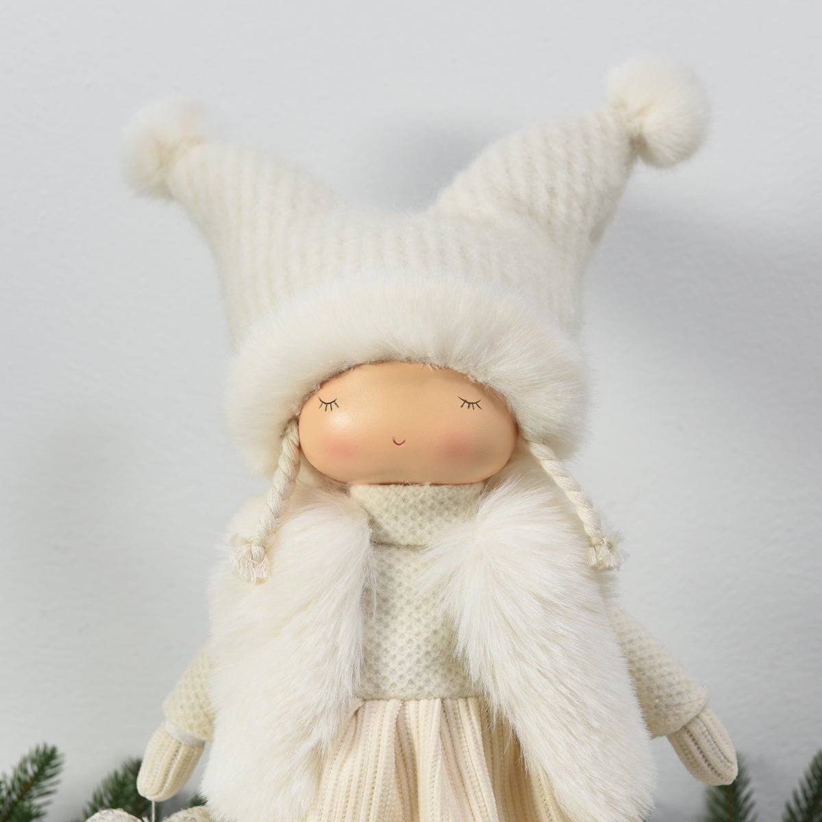 Figurina di Noël Fillette Velluto