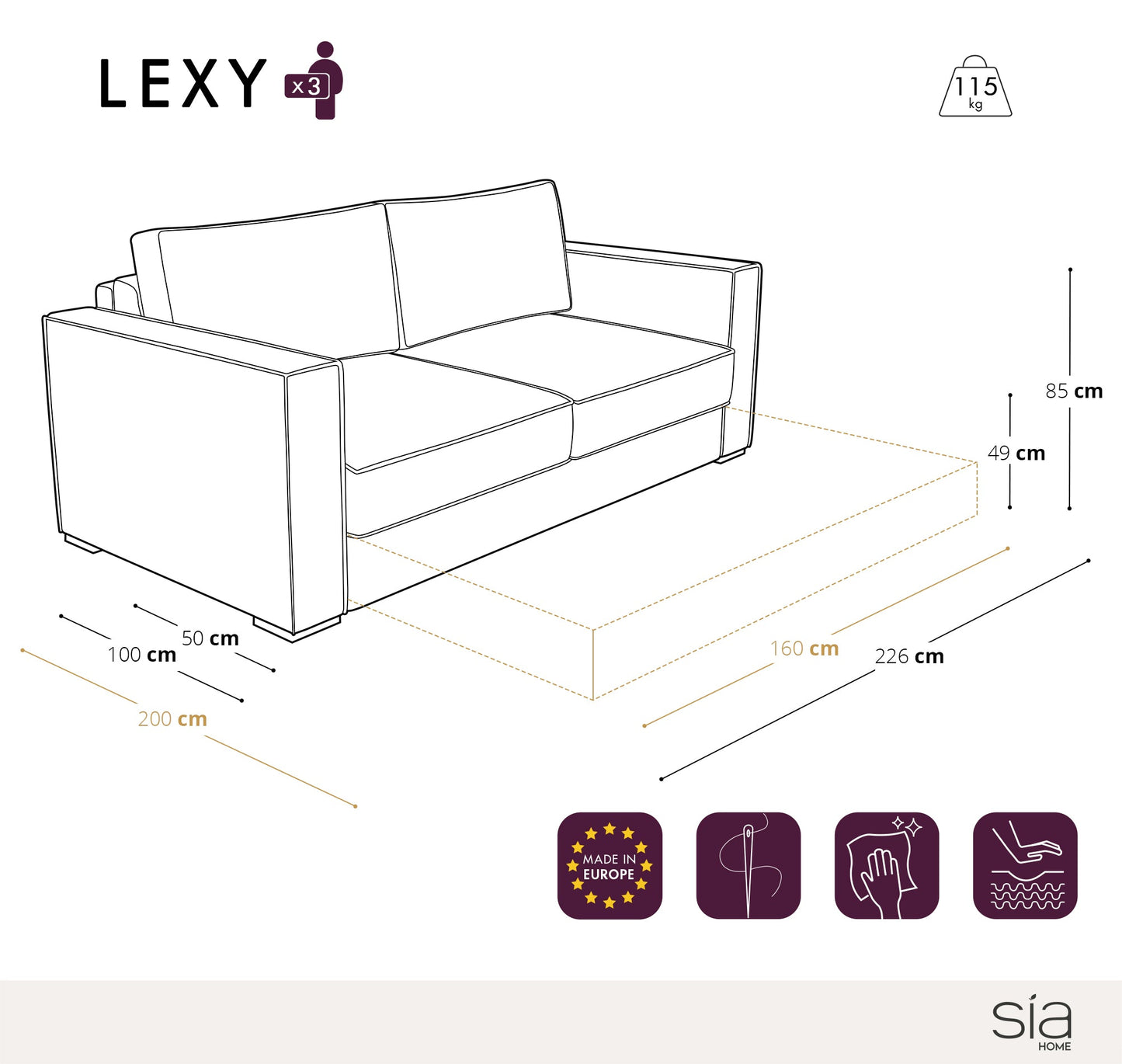 Canapé Convertible Lexy