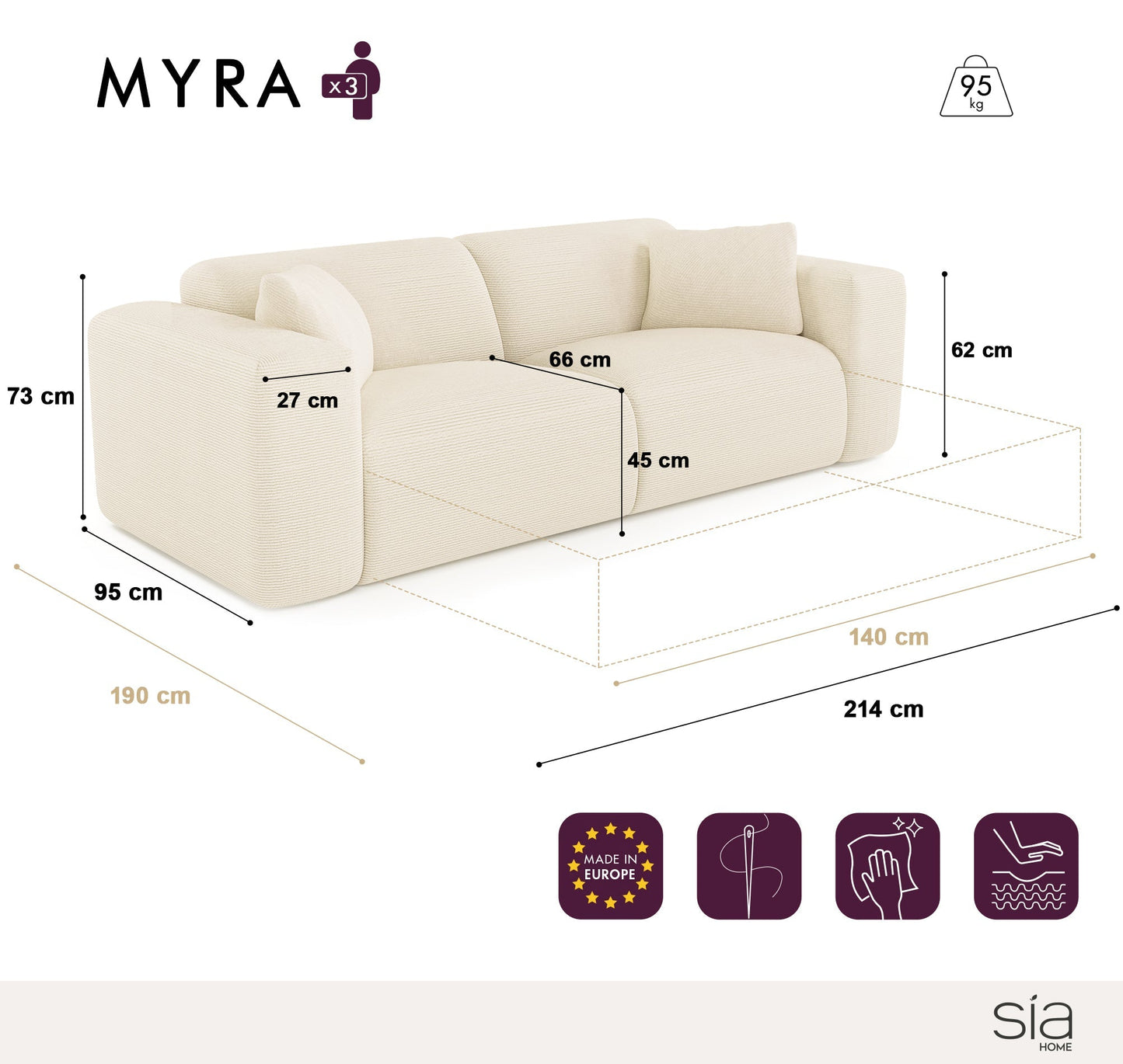 Canapé Convertible Myra