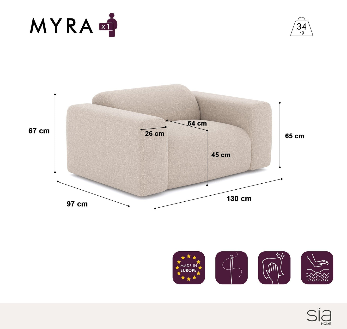 Poltrona Myra