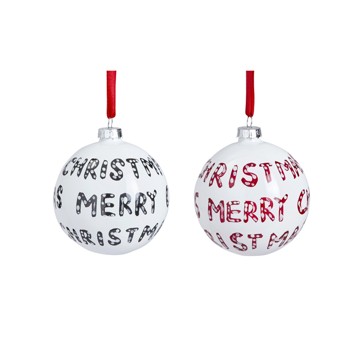 Boules de Noël Graphiques Buon Natale