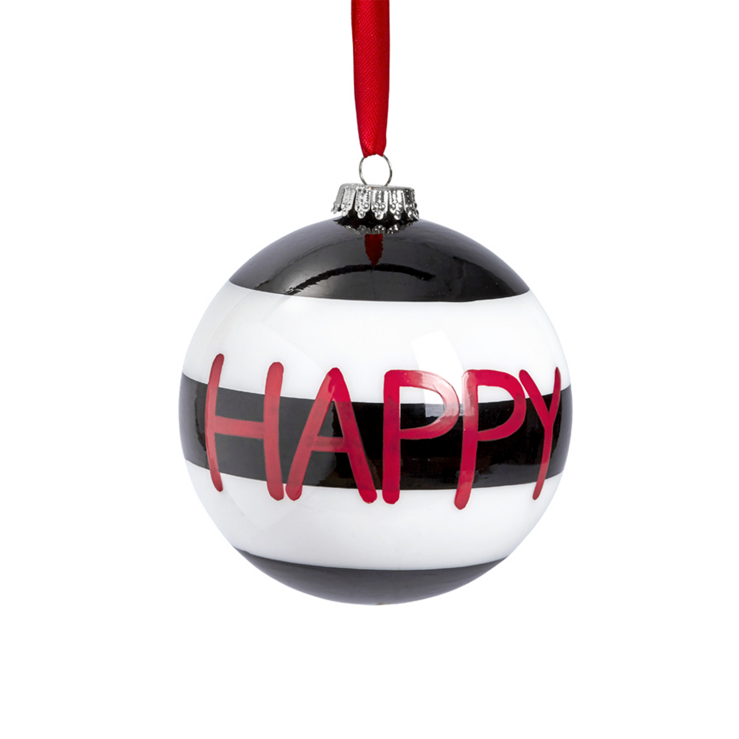 Boule de Noël Graphique Happy