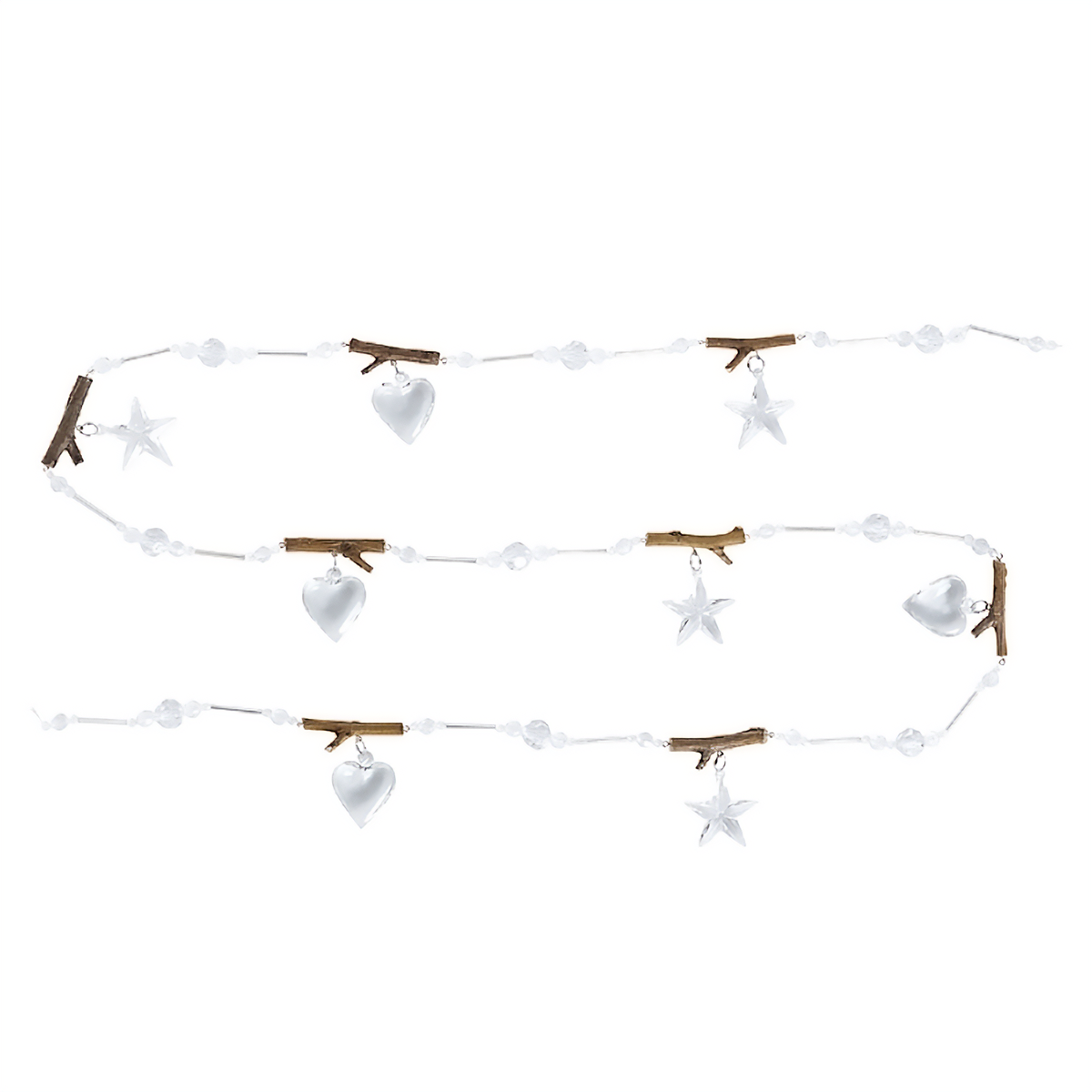 Guirlande de Coeurs et d'Étoiles Noël