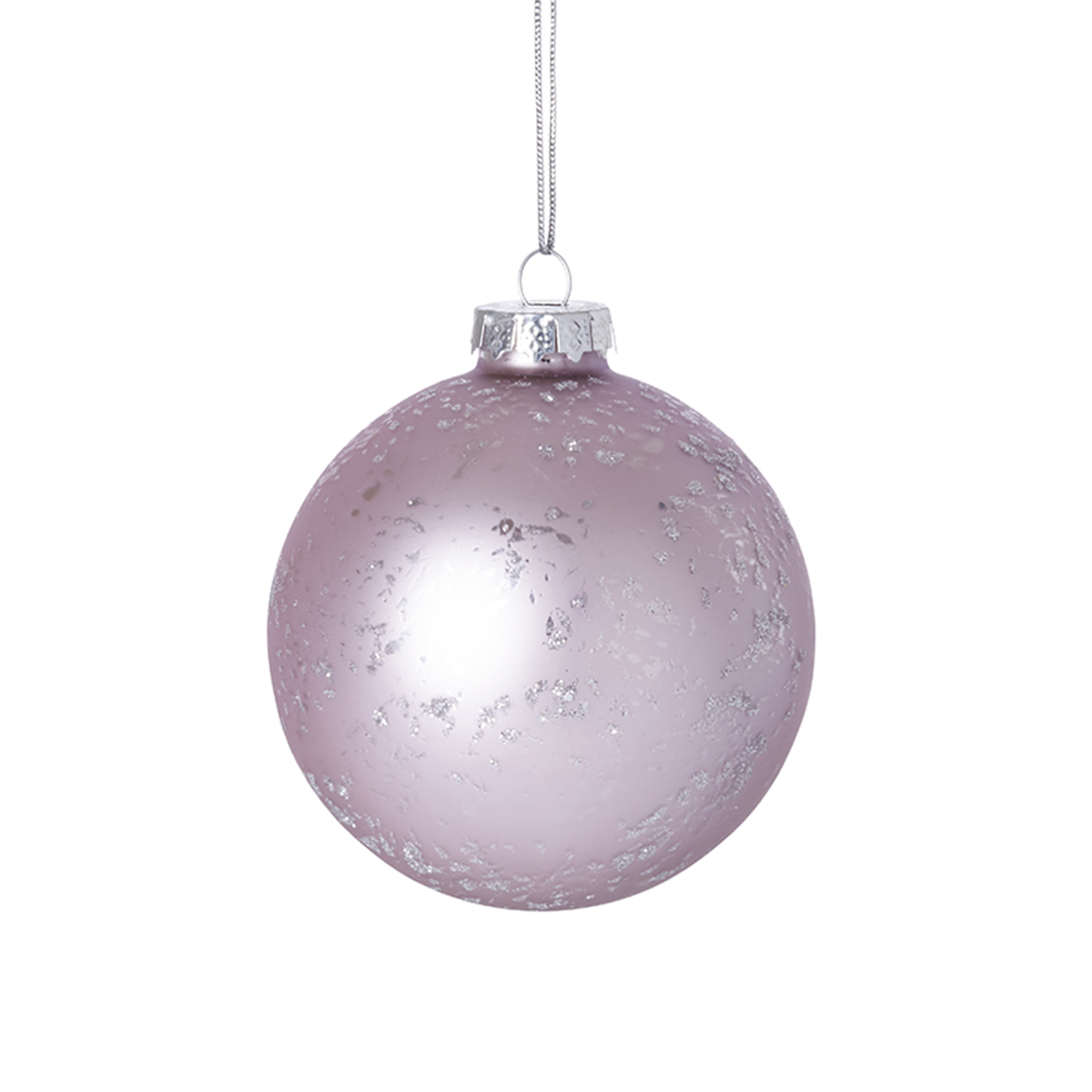 Boule de Noël Pailletée et Mat Petit Format