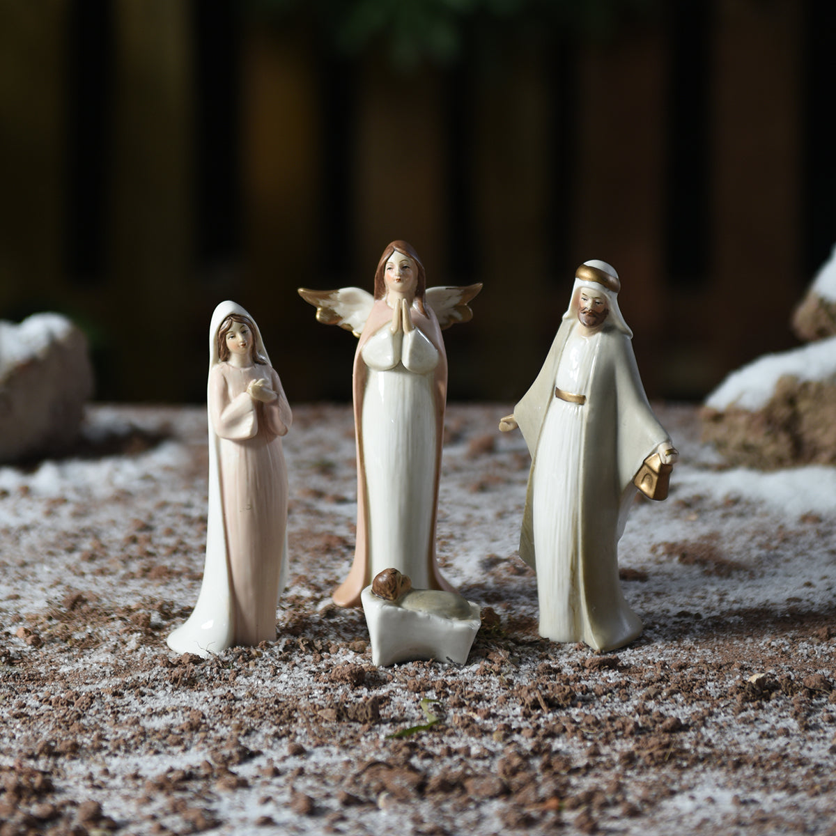 Crèche de Noël in porcellana Rosa