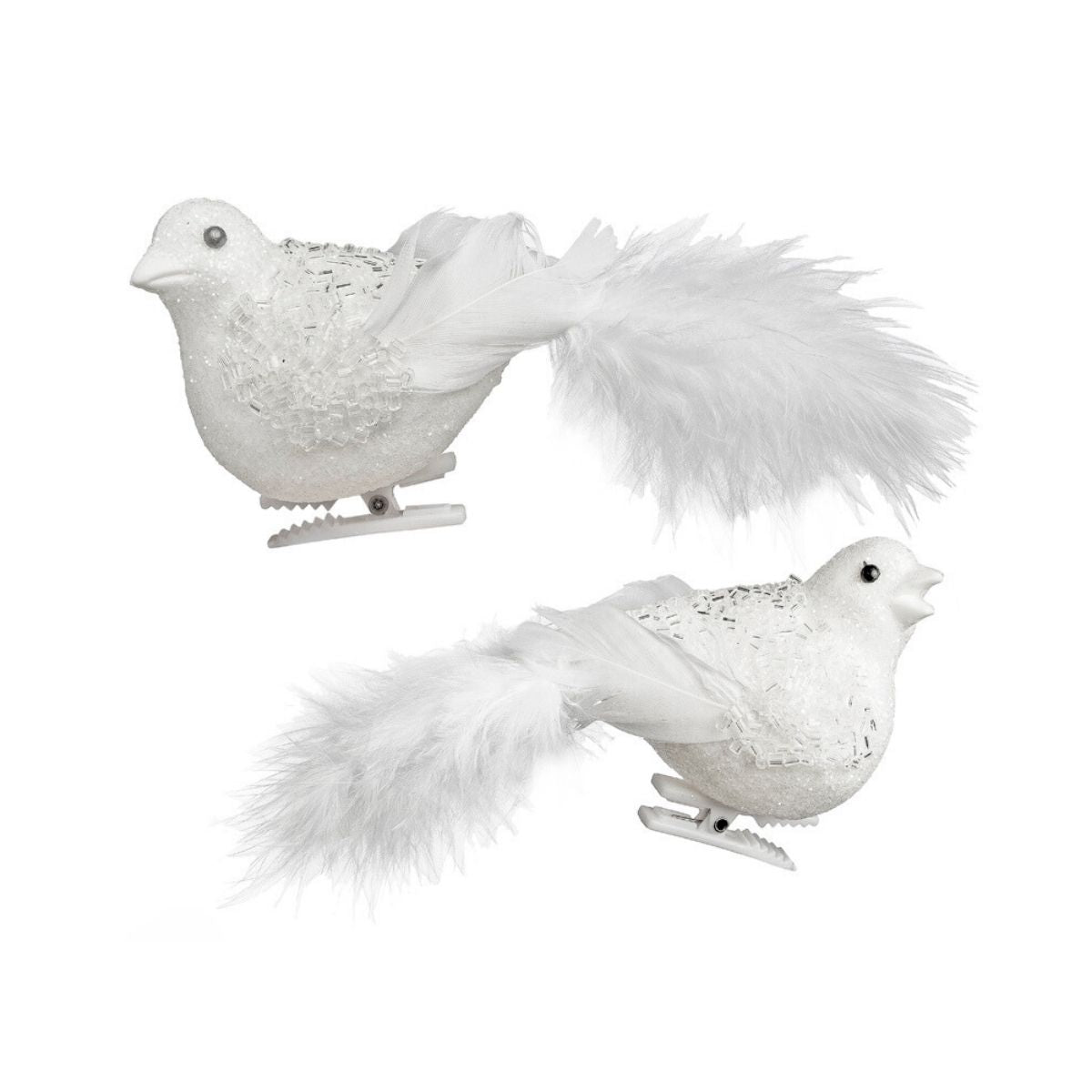 Clip Oiseaux de Noël Pailletés