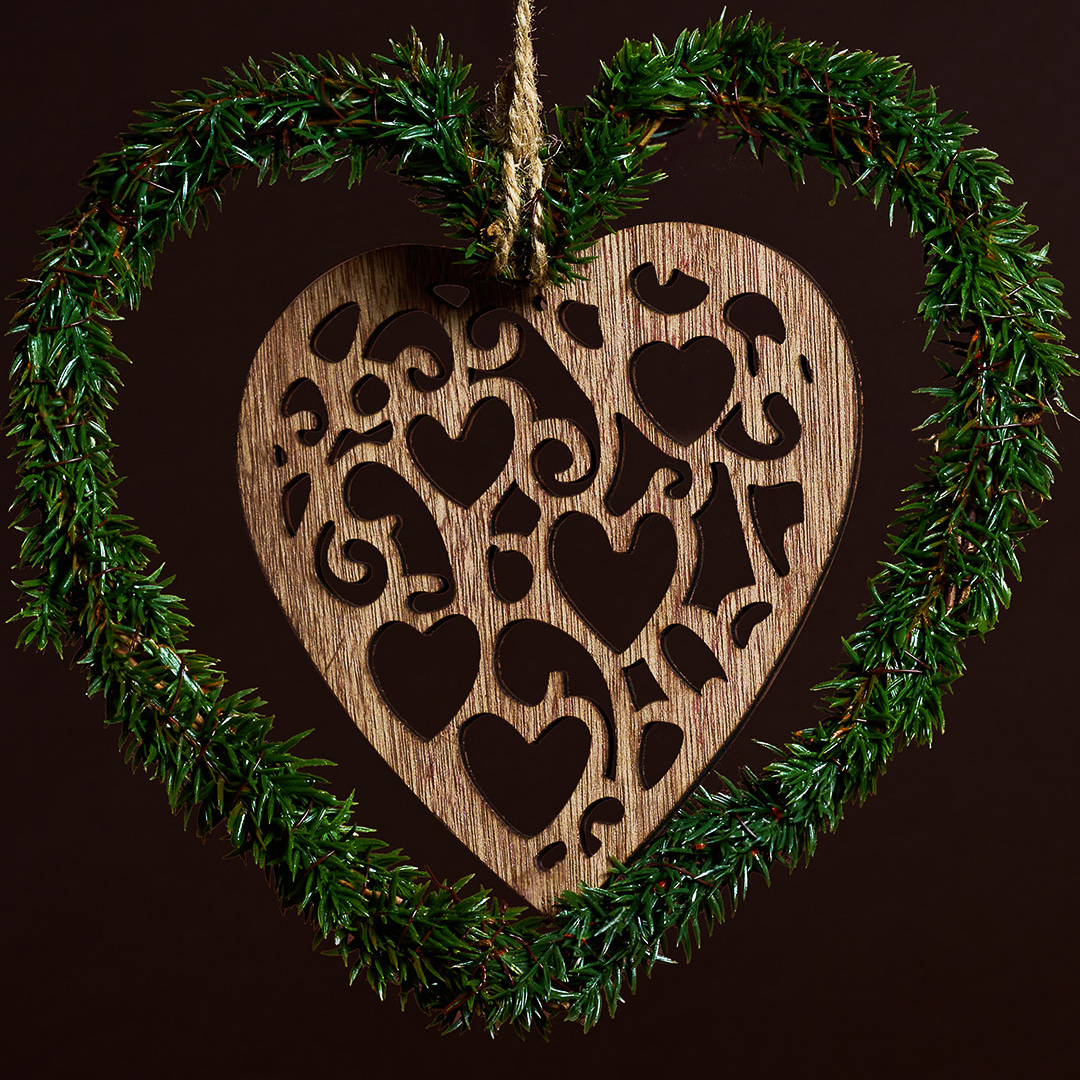 Sospensione di Noël cœur Natura