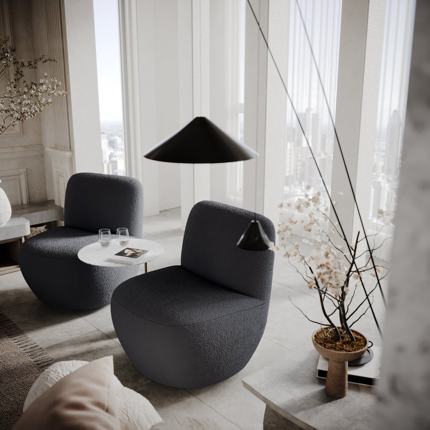 Fauteuil pivotant Jena