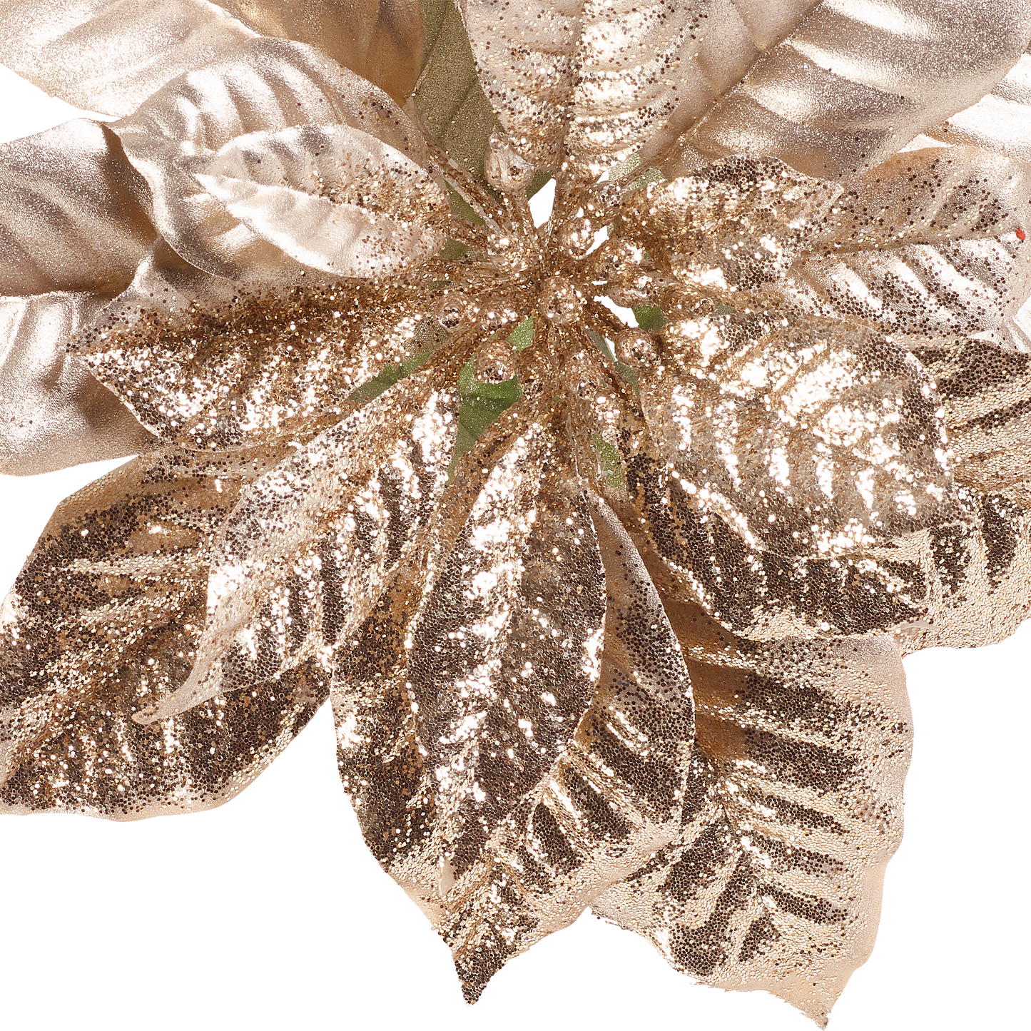 Tige de Poinsettia Pailletée