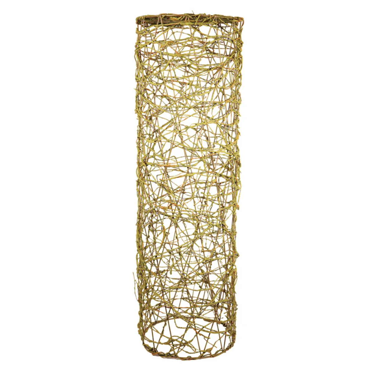 Vaso con base in rattan formato grande