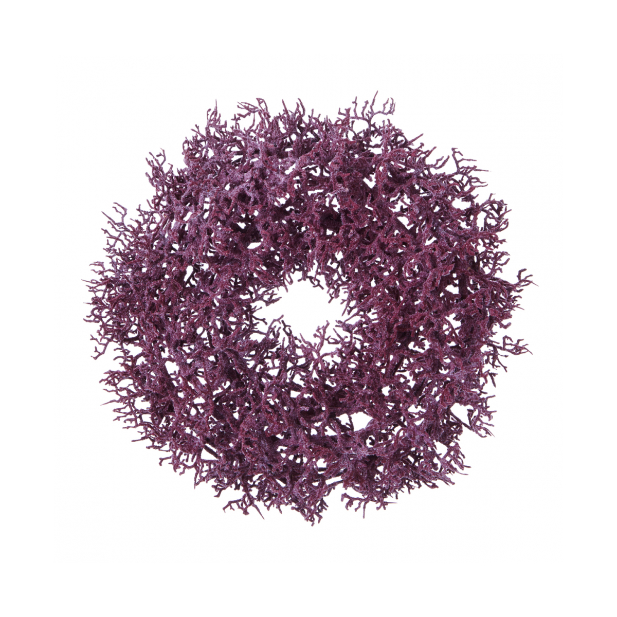 Couronne de Noël de Branchages Artificiels Violets