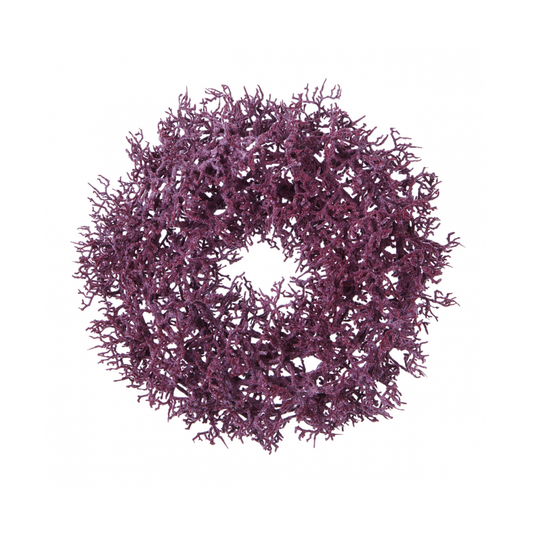 Couronne de Noël de Branchages Artificiels Violets