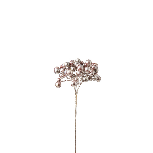Branche de Baies Effet Metallique