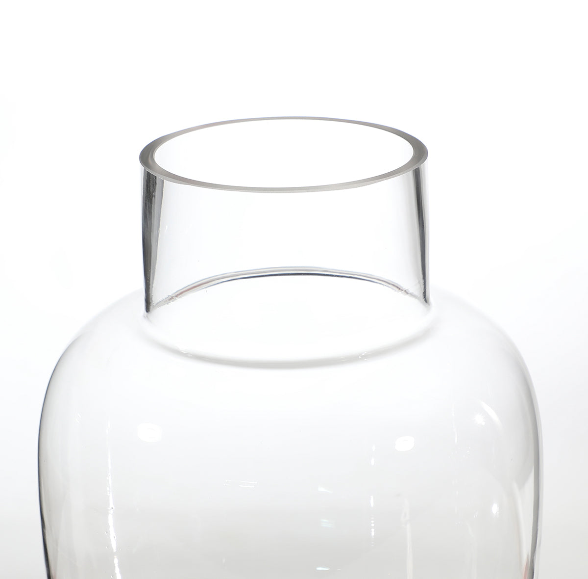 Vaso trasparente Arrondi avec un col large