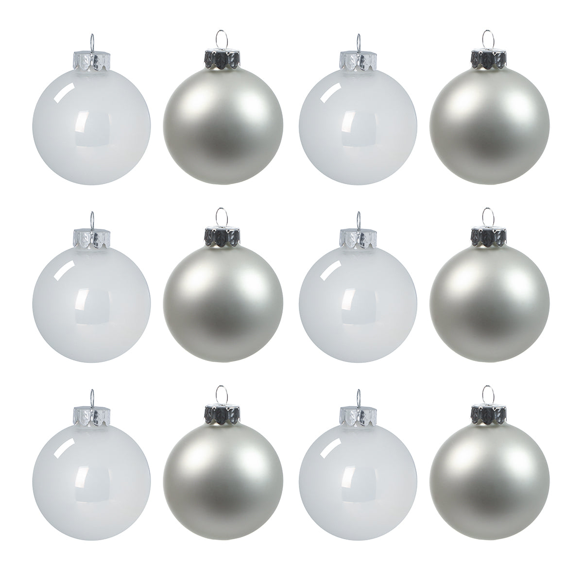 Coffret de 12 boules de Noël