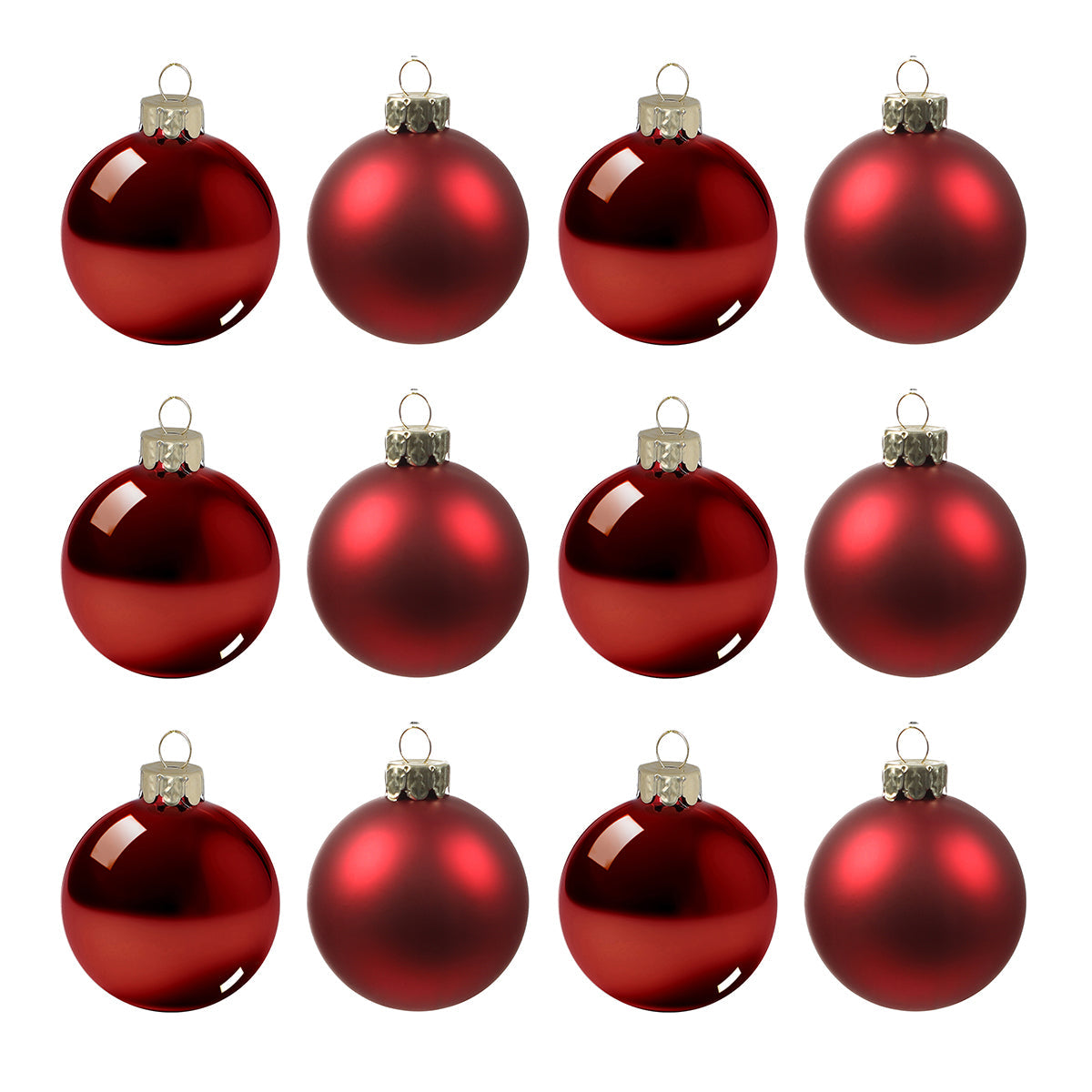 Coffret de 12 boules de Noël