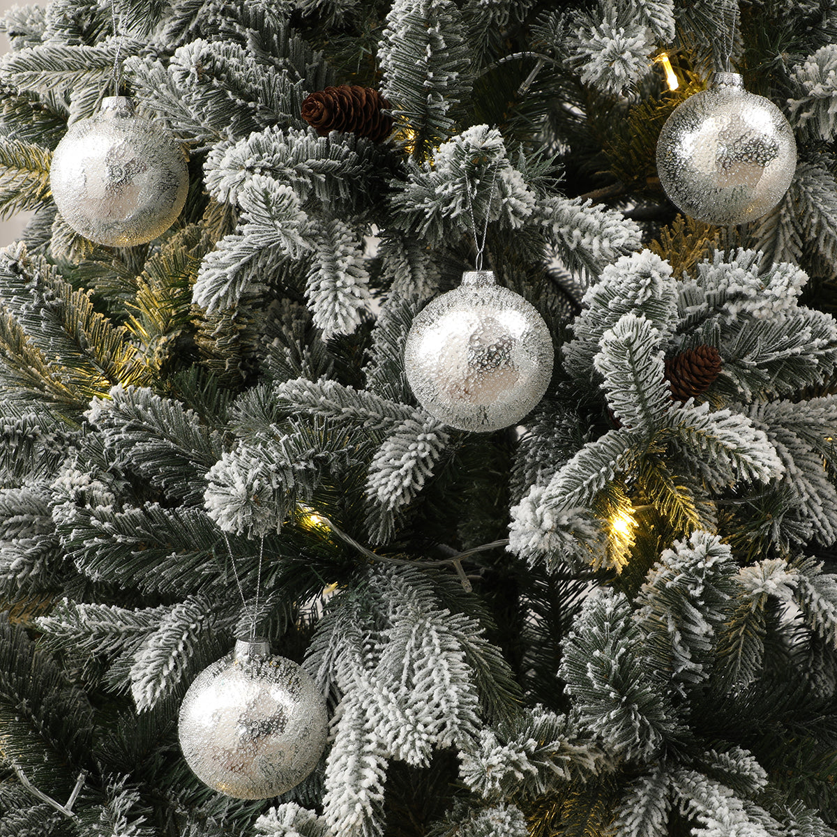 Confezione da 4 bocce di Noël mercurisées