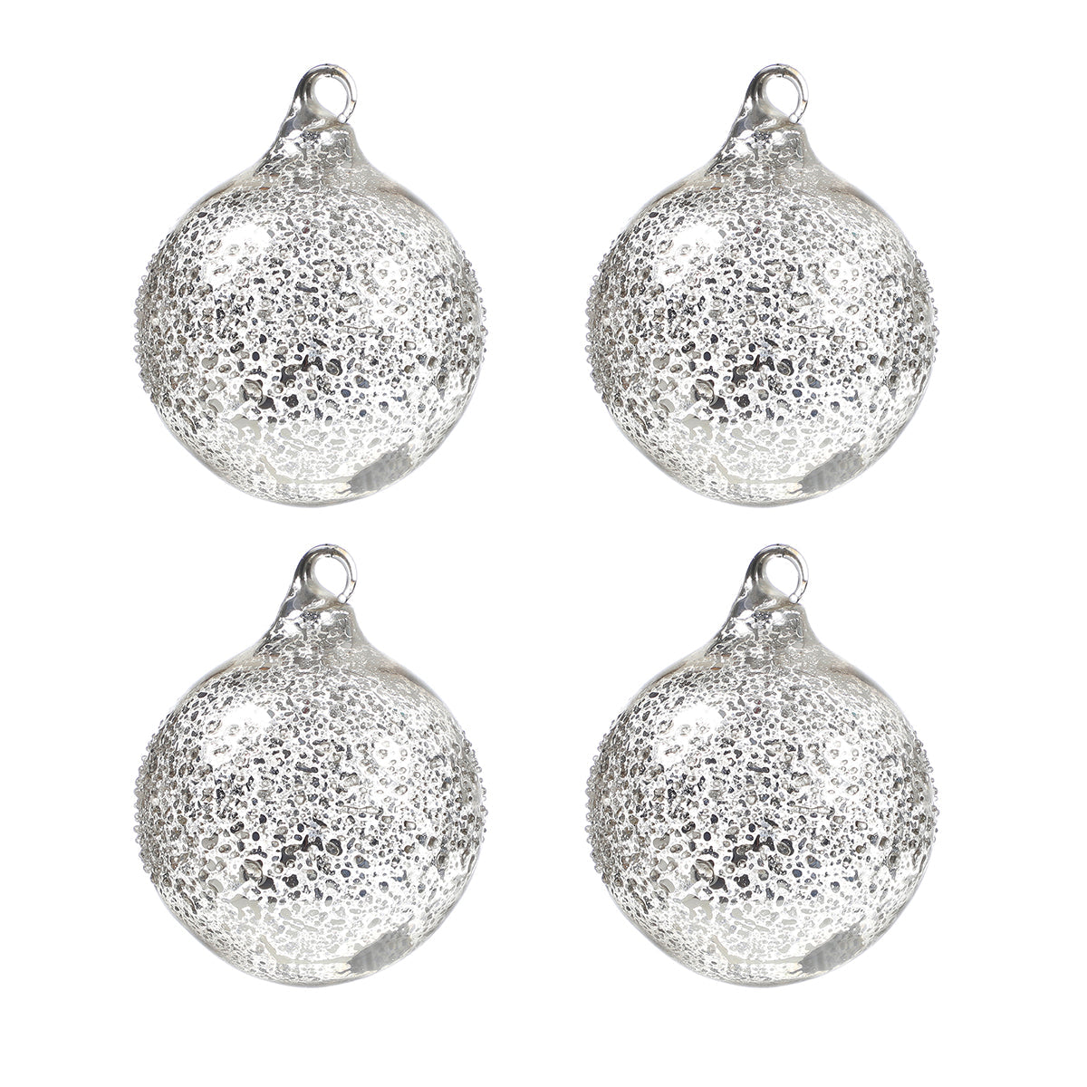 Confezione da 4 bocce di Noël mercurisées