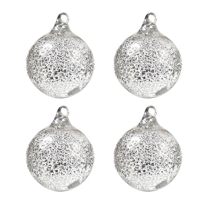 Confezione da 4 bocce di Noël mercurisées