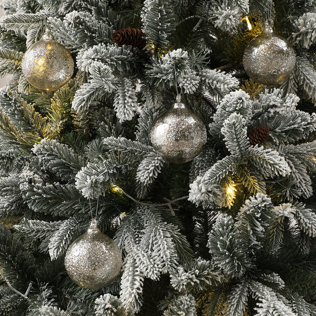 Confezione da 4 bocce di Noël mercurisées