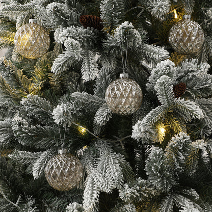Confezione da 4 bocce di Noël pailletées