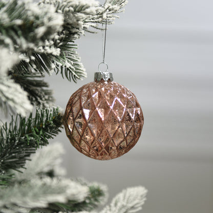 Confezione da 4 bocce di Noël pailletées