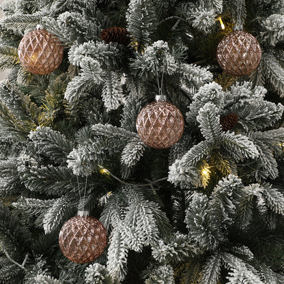 Confezione da 4 bocce di Noël pailletées