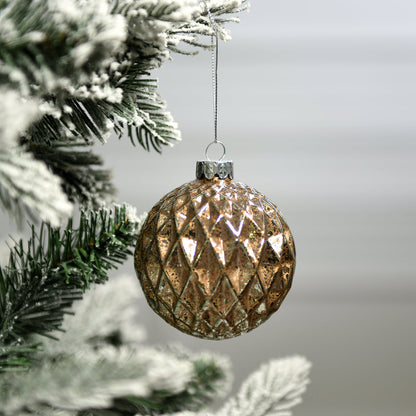 Confezione da 4 bocce di Noël pailletées
