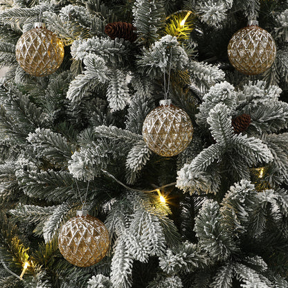 Confezione da 4 bocce di Noël pailletées