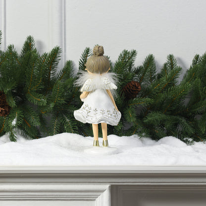 Figurine de Noël Fillette avec étoile Angel