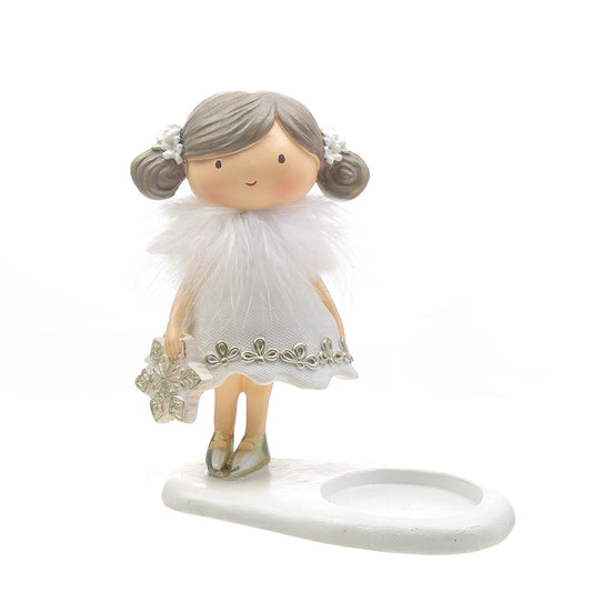 Porte-Bougie de Noël Figurina Fillette Angelo