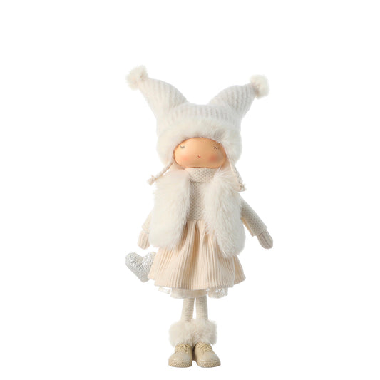 Figurina di Noël Fillette Velluto