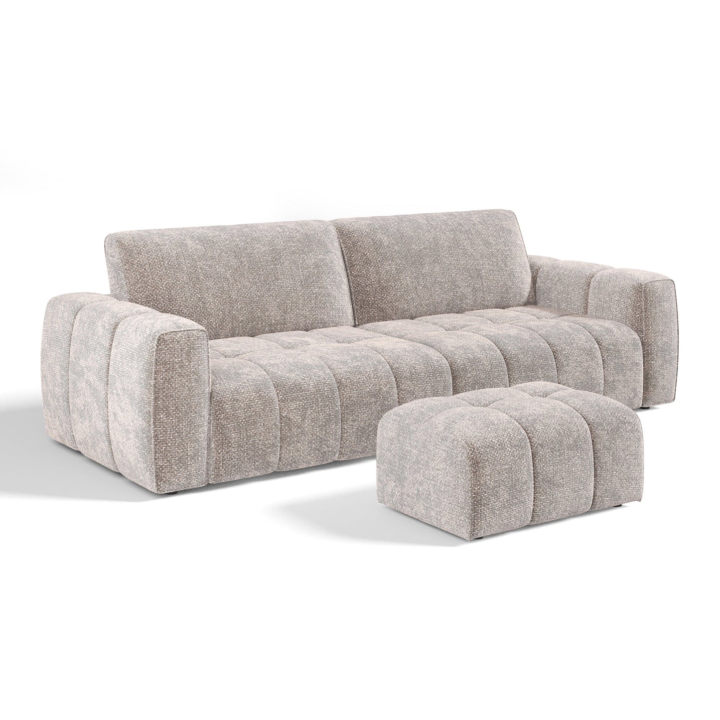Ensemble Canapé Et Pouf Bari