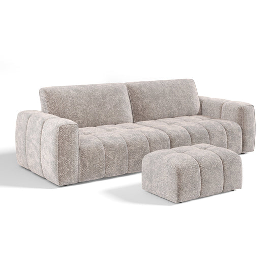 Ensemble Canapé Et Pouf Bari