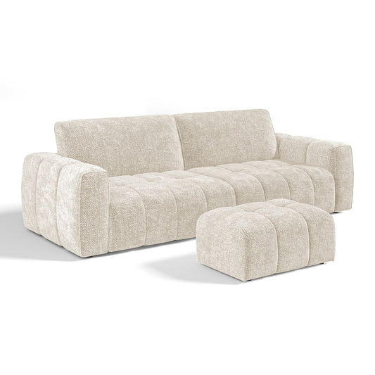 Ensemble Canapé Et Pouf Bari