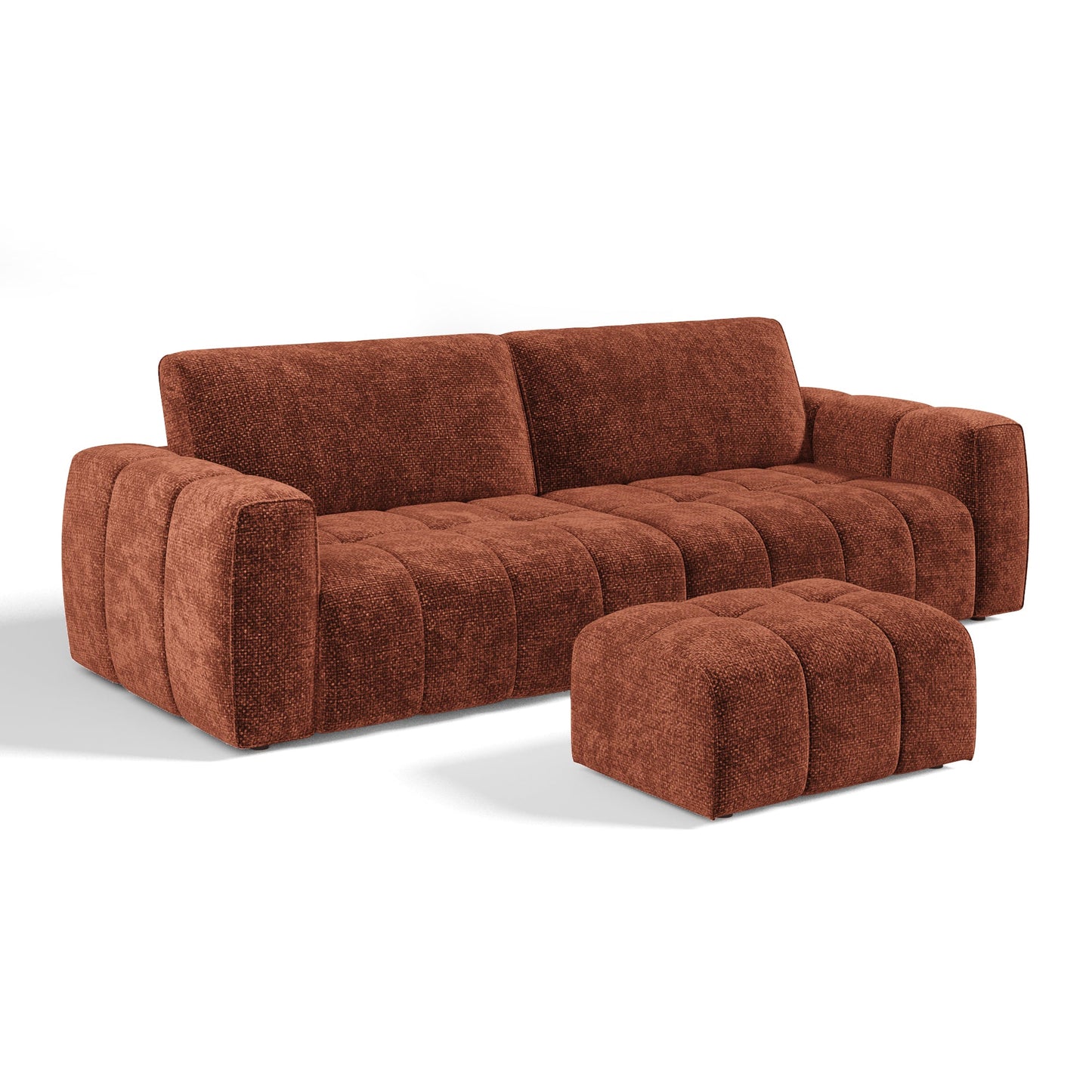 Ensemble Canapé Et Pouf Bari