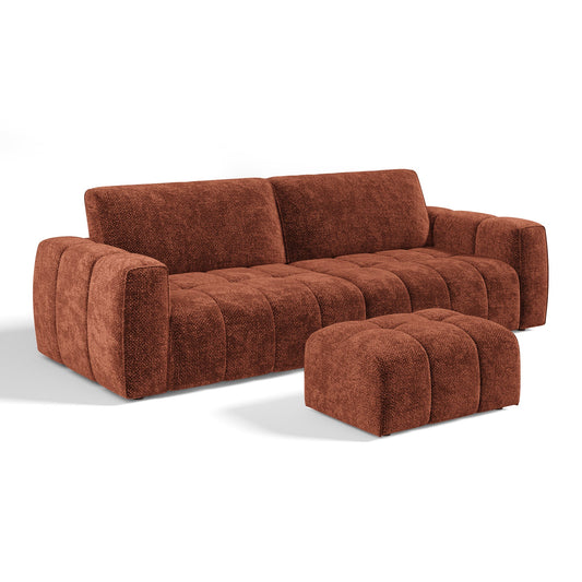 Ensemble Canapé Et Pouf Bari