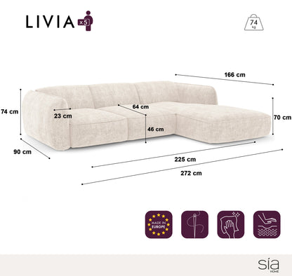 Canapé D'Angle Droit Livia