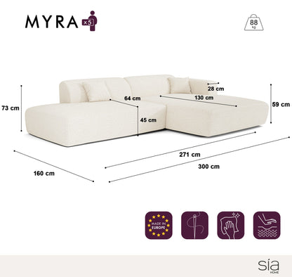 Canapé Angle Droit Myra
