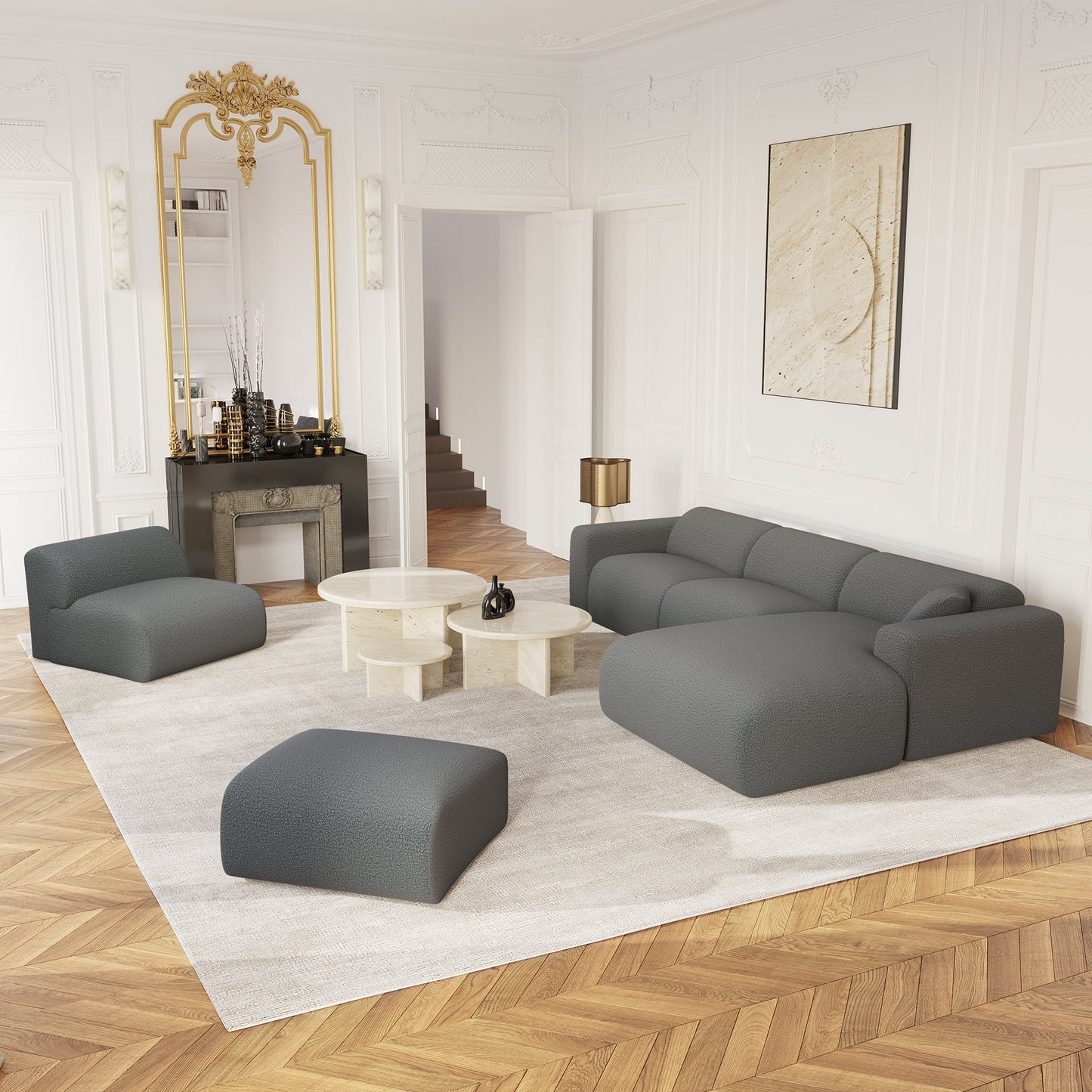 Canapé Grand Angle Droit Myra