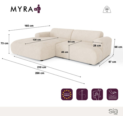 Canapé Angle Gauche Myra