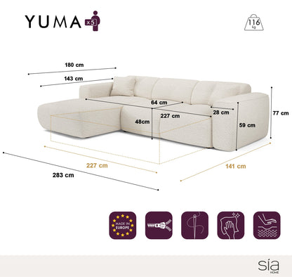 Canapé Convertibile Angle Gauche Yuma