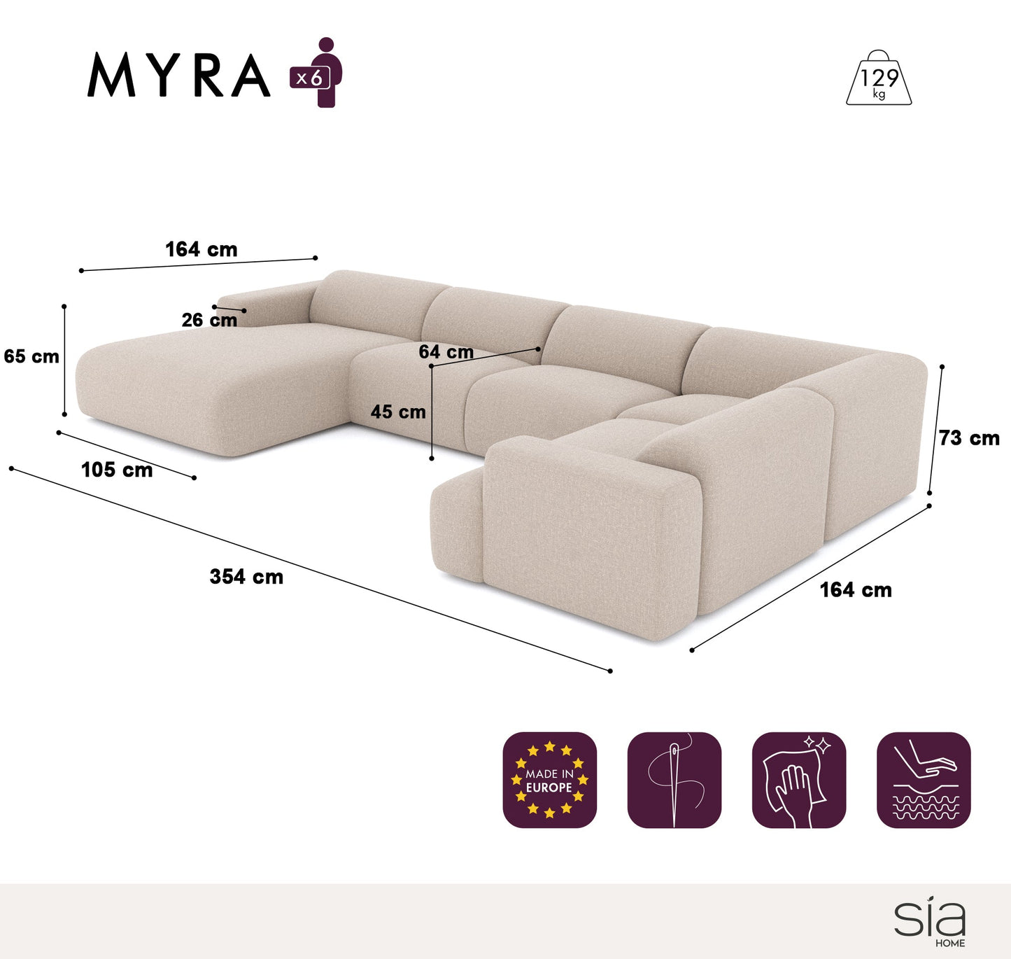 Tartina panoramica d'Angle Gauche Myra